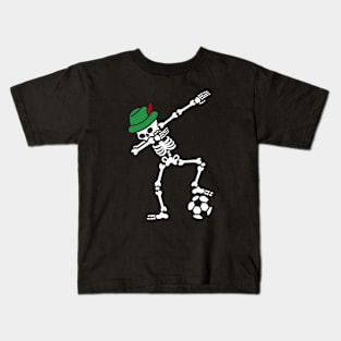 Dab dabbing Skelett Deutschland Bayern Fußball / Dab dabbing skeleton Germany Bayern Soccer Kids T-Shirt